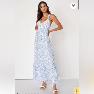 Lulu’s floral babydoll maxi